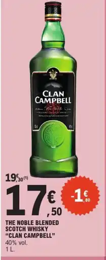 E.Leclerc The noble blended scotch whisky offre