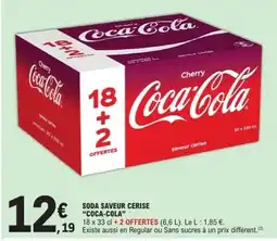E.Leclerc COCA-COLA Soda saveur cerise offre