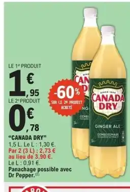 E.Leclerc CANADA DRY offre