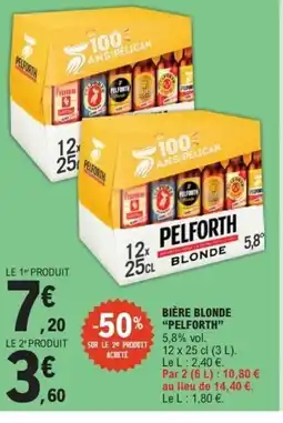 E.Leclerc PELFORTH Bière blonde offre