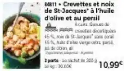 Thiriet Crevettes et noix de st-jacques à l'huile d'olive et au persil offre