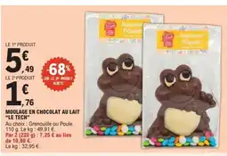 E.Leclerc LE TECH Moulage en chocolat au lait offre