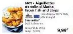 Thiriet Aiguillettes de colin d'Alaska façon fish and chips offre