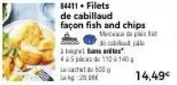Thiriet Filets de cabillaud façon fish and chips offre
