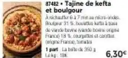 Thiriet Tajine de kefta et boulgour offre