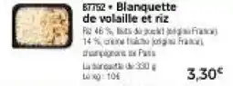 Thiriet Blanquette de volaille et riz offre