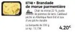 Thiriet Brandade de morue parmentière offre