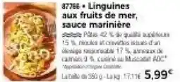 Thiriet Linguines aux fruits de mer, sauce marinière offre