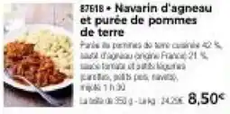 Thiriet Navarin d'agneau et purée de pommes de terre offre