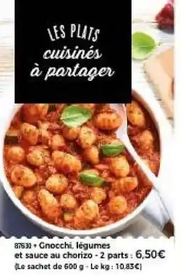 Thiriet Gnocchi, légumes et sauce au chorizo - 2 parts: offre