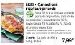 Thiriet Cannelloni ricotta épinards offre