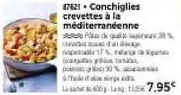 Thiriet Conchiglies crevettes à la méditerranéenne offre