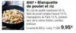 Thiriet Blanquette de poulet et riz offre