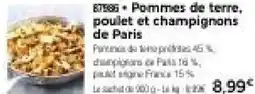 Thiriet Pommes de terre, poulet et champignons de paris offre