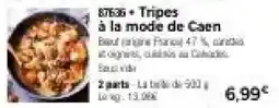 Thiriet Tripes à la mode de caen offre