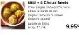Thiriet 4 choux farcis offre
