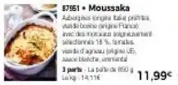 Thiriet Moussaka offre