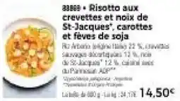 Thiriet Risotto aux crevettes et noix de st-jacques, carottes et fèves de soja offre