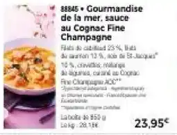 Thiriet Gourmandise de la mer, sauce au cognac fine champagne offre