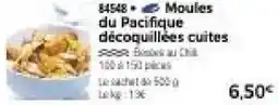 Thiriet Moules du pacifique décoquillées cuites offre