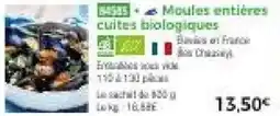 Thiriet Moules entières cuites biologiques offre