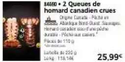 Thiriet 2 Queues de homard canadien crues offre
