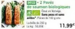 Thiriet 2 Pavės de saumon biologiques offre