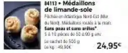 Thiriet Médaillons de limande sole offre
