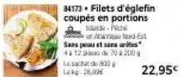 Thiriet Filets d'églefin coupés en portions offre