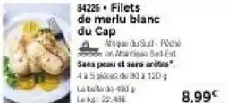 Thiriet Filets de merlu blanc du cap offre