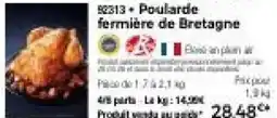 Thiriet Poularde fermière de bretagne offre