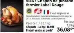 Thiriet Chapon de pintade fermier label rouge offre