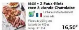 Thiriet 2 faux-filets race à viande charolaise offre