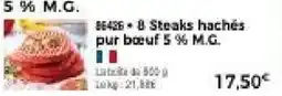 Thiriet 8 steaks hachés pur bœuf 5% m.g. offre