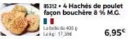 Thiriet 4 Hachés de poulet façon bouchère 8 % M.G. offre