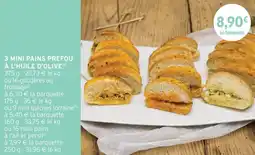 Intermarché Express 3 MINI PAINS PRÉFOU À L'HUILE D'OLIVE offre