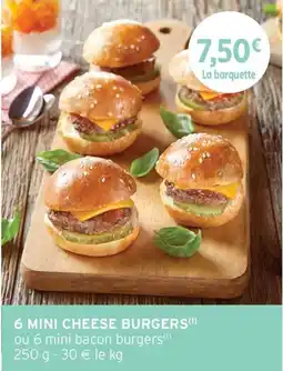 Intermarché Express 6 MINI CHEESE BURGERS offre