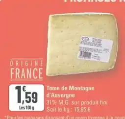 G20 Tome de Montagne d'Auvergne offre