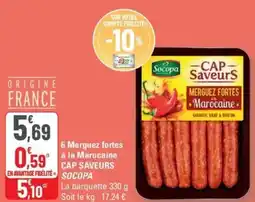 G20 SOCOPA 6 merguez fortes à la marocaine cap saveurs offre