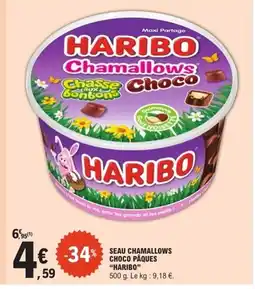 E.Leclerc HARIBO Seau chamallows choco pâques offre