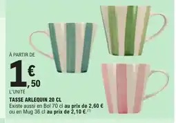 E.Leclerc Tasse arlequin offre