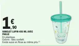 E.Leclerc Gobelet lapin avec offre