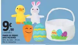 E.Leclerc Panier de pâques avec peluches offre