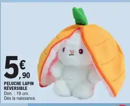 E.Leclerc Peluche lapin réversible offre