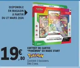 E.Leclerc POKÉMON Coffret de cartes ex mars start offre