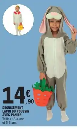 E.Leclerc Déguisement lapin ou poussin avec panier offre