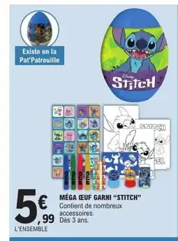 E.Leclerc Méga ceuf garni stitch offre