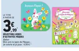 E.Leclerc Sélection livres d'activités pâques offre