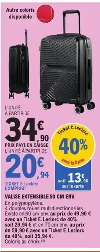 E.Leclerc Valise extensible offre