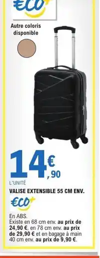 E.Leclerc ECO+ Valise extensible offre
